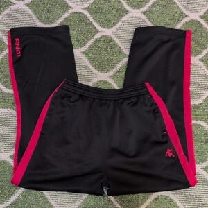 AND1 Kids Black Joggers with Red Accents